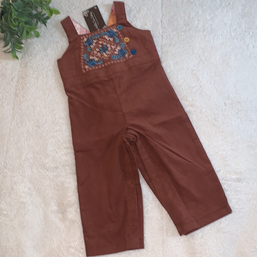 NWT Matilda Jane Kimberly Micro Cord Overall 6-12M